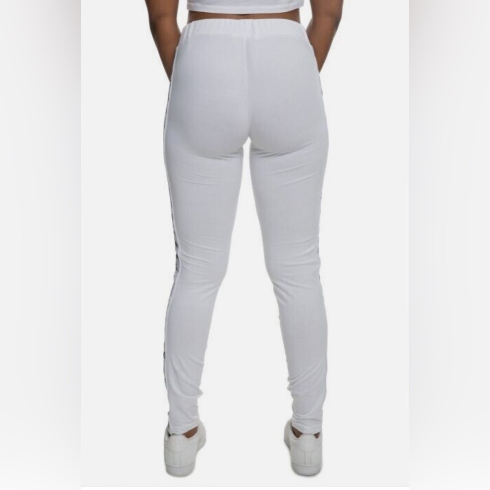 Kappa Women’s White Banda Logo Track Leggings – Size Large – NWT - Picture 4 of 5